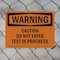 Signmission Caution Do Not Enter Test In Progress OSHA Warning Sign, Plastic, 10in W x 7in L, 2PK OS-2PACK-WS-P-710-L-12007 - alternate 3